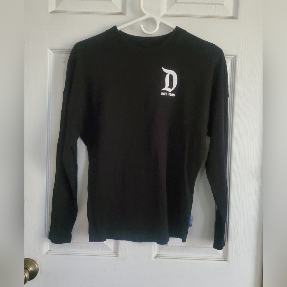 Disney Spirit Jersey Black Disneyland Resort Youth Shirt, Size Large
